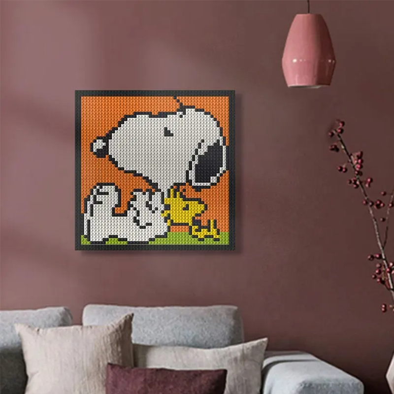 Pixel Art - Snoopy Dog - My Freepixel