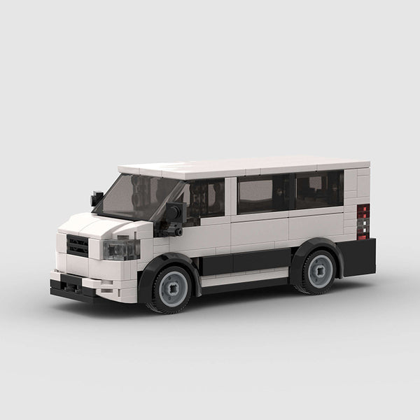 Mini Car - Classic White Minivan
