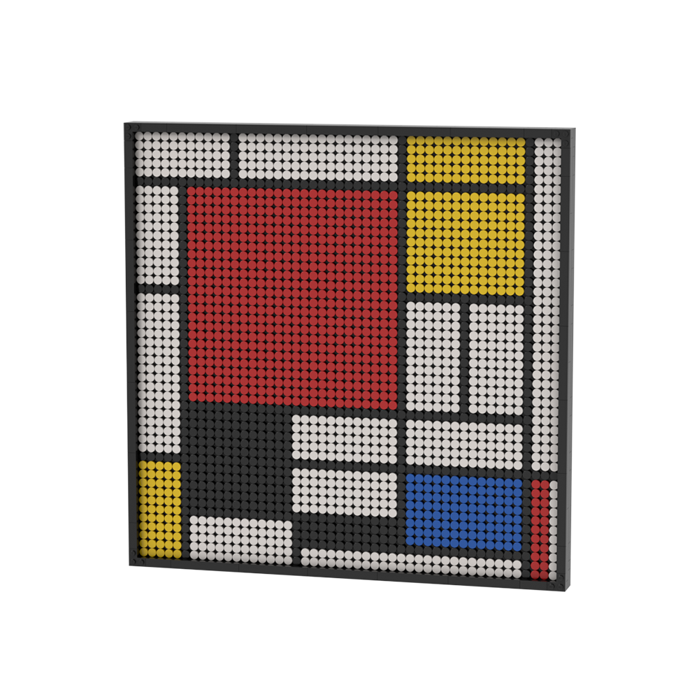 Pixel Brick Art Kit - Red, Blue and Yellow