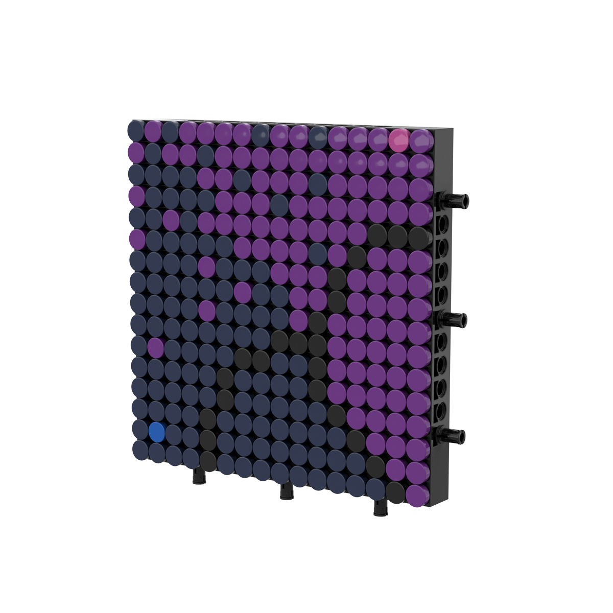 Pixel Brick Art Kit – Colorful Smiling Flower