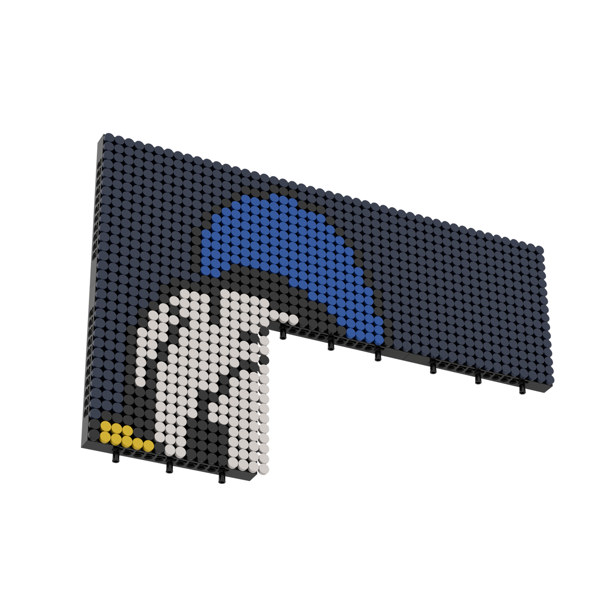 Pixel Brick Art Kit – The Chibi Donald Duck Portrait