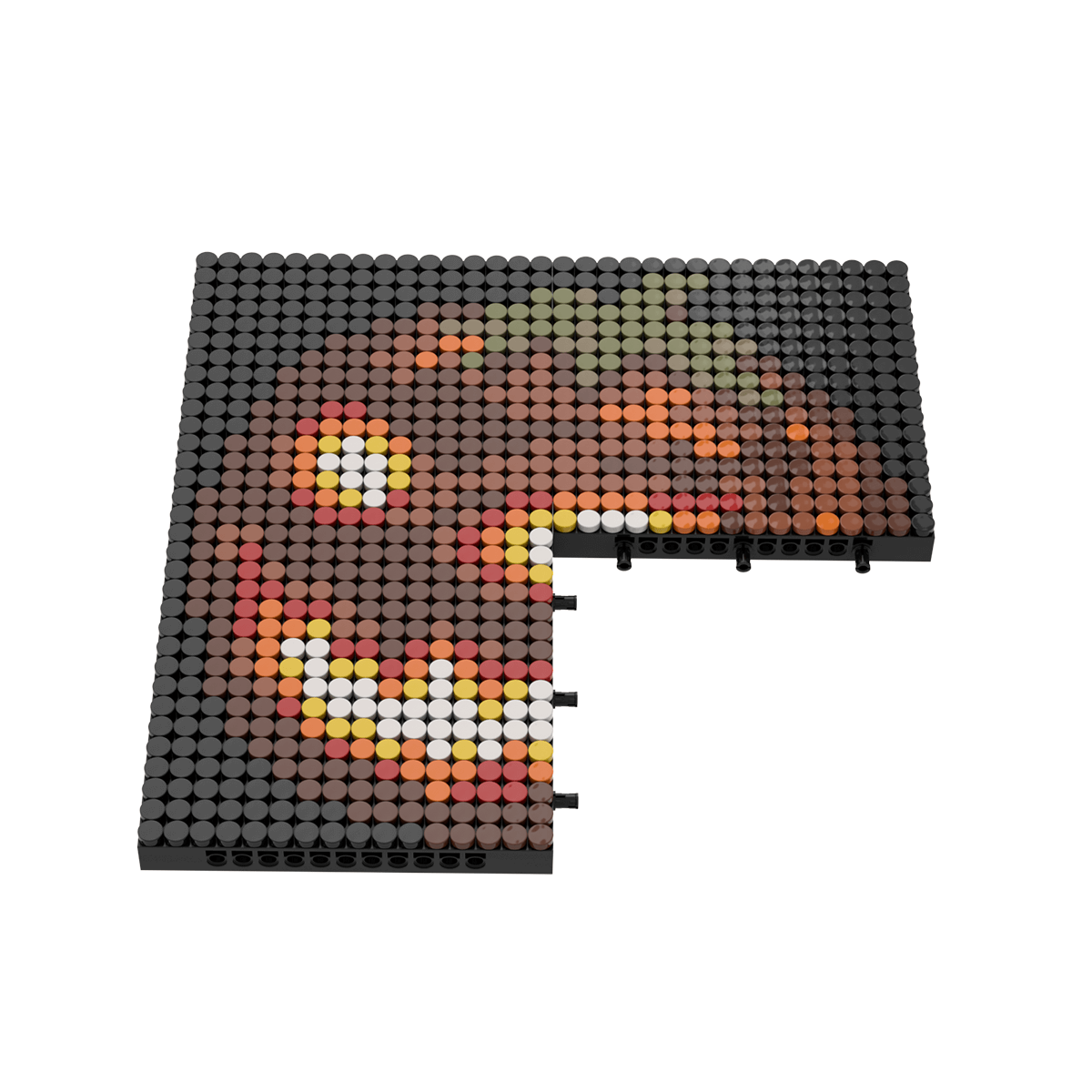 Pixel Brick Art Kit – Spooky Pumpkin