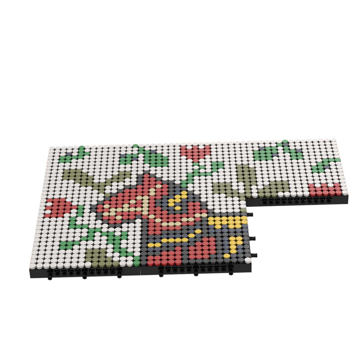 Pixel Brick Art Kits - Rainbow Dala Horse