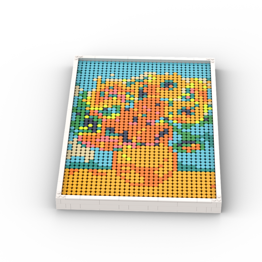 Pixel Brick Art Kit – Van Gogh’s Sunflowers