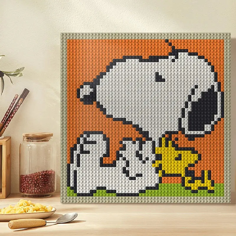 Pixel Art - Snoopy Dog - My Freepixel