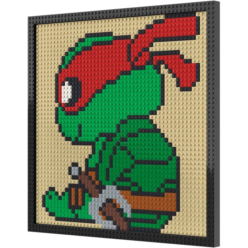 Pixel Art - Ninja Turtles Michel Raphael - My Freepixel