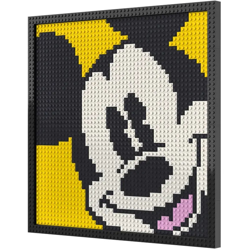 Pixel Art - Disney Mickey Mouse (Yellow) - My Freepixel