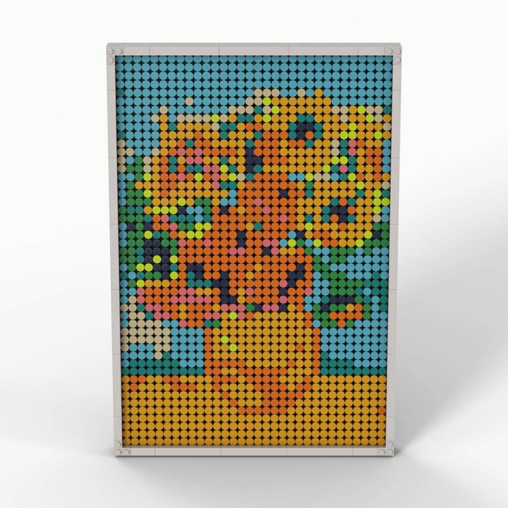 Pixel Brick Art Kit – Van Gogh’s Sunflowers