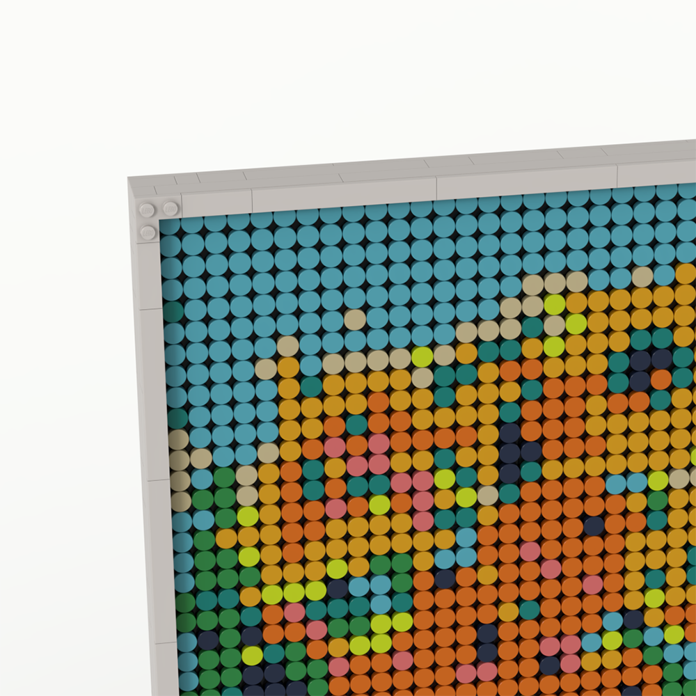 Pixel Brick Art Kit – Van Gogh’s Sunflowers
