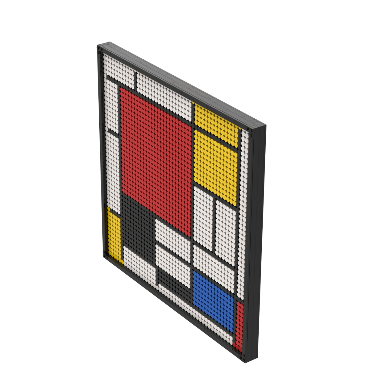Pixel Brick Art Kit - Red, Blue and Yellow