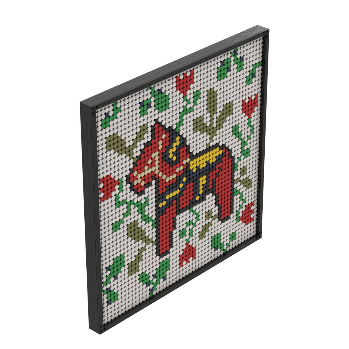 Pixel Brick Art Kits - Rainbow Dala Horse