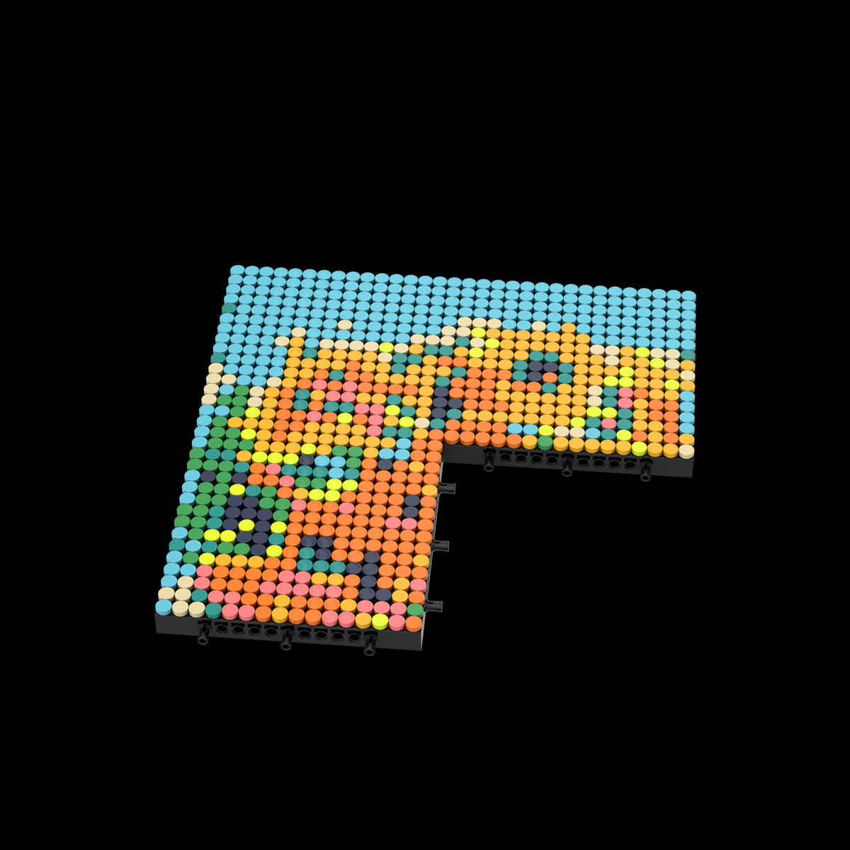 Pixel Brick Art Kit – Van Gogh’s Sunflowers