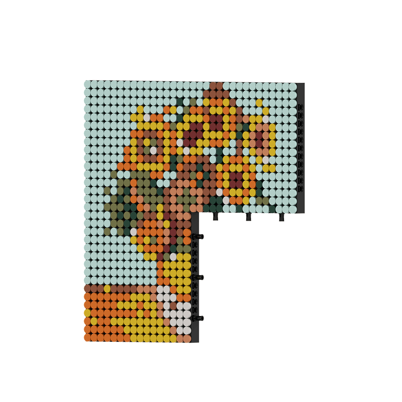 Pixel Brick Art Kit – Van Gogh’s Sunflowers (Small)