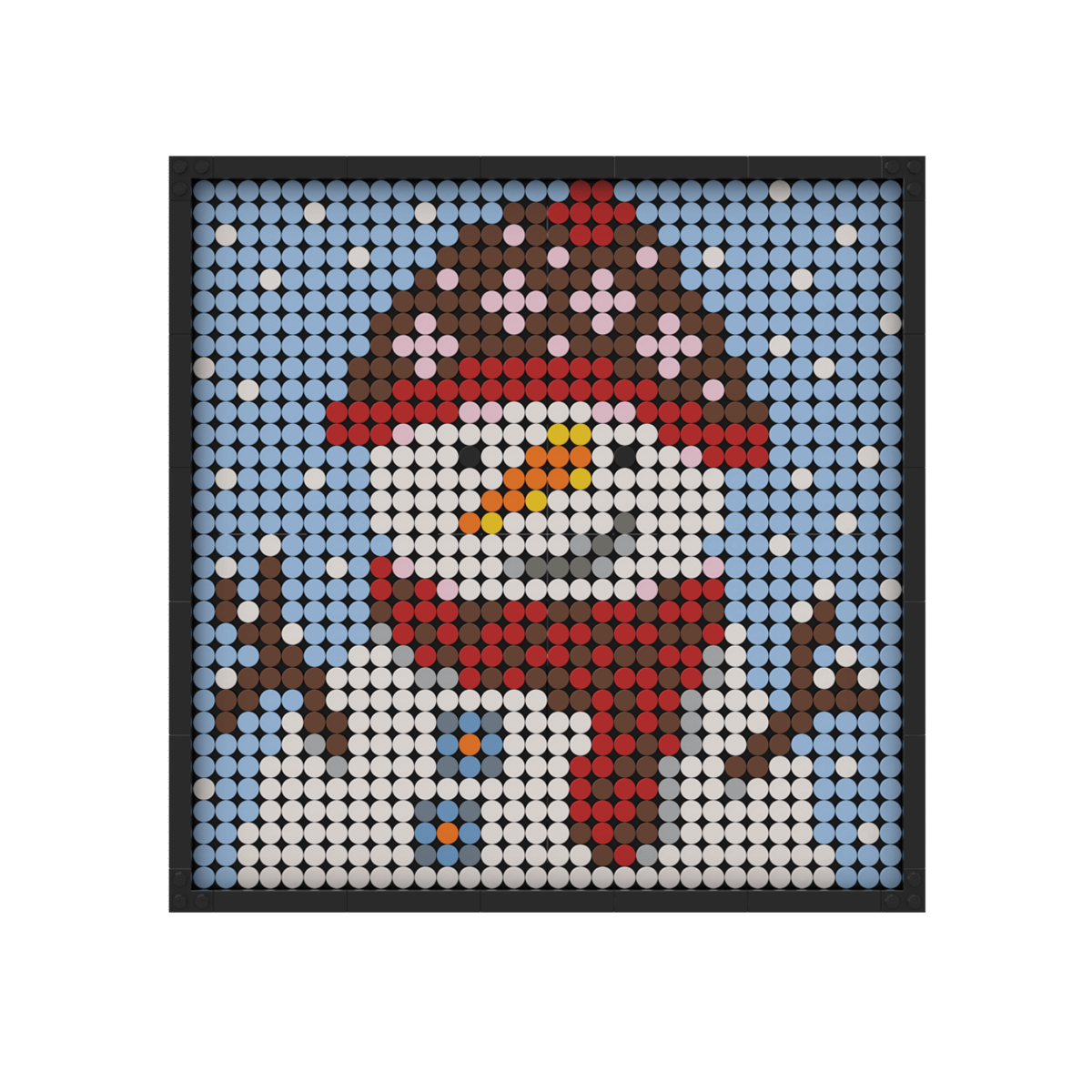 Christmas Pixel Brick Art Kit – Festive Snowman