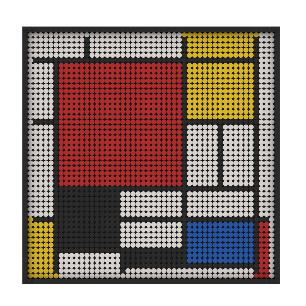 Pixel Brick Art Kit - Red, Blue and Yellow